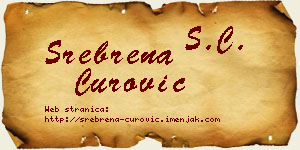 Srebrena Čurović vizit kartica